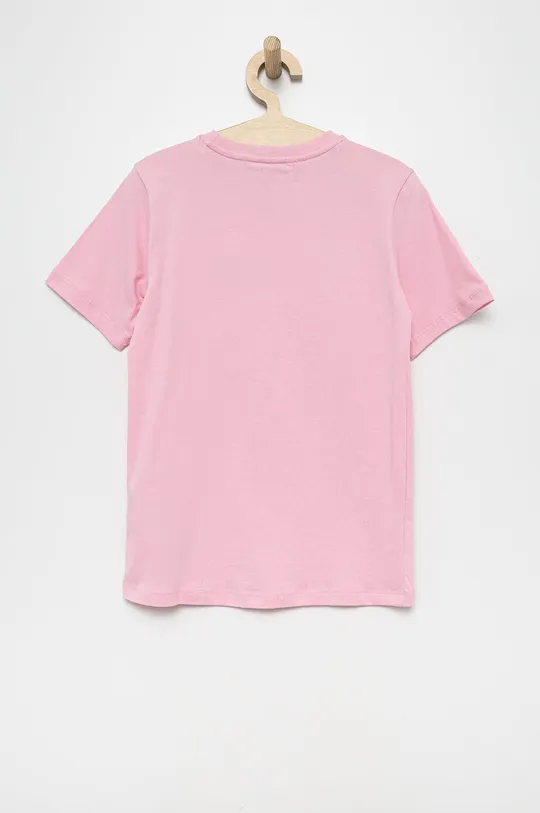 Дитяча бавовняна футболка adidas Originals HF7466 рожевий