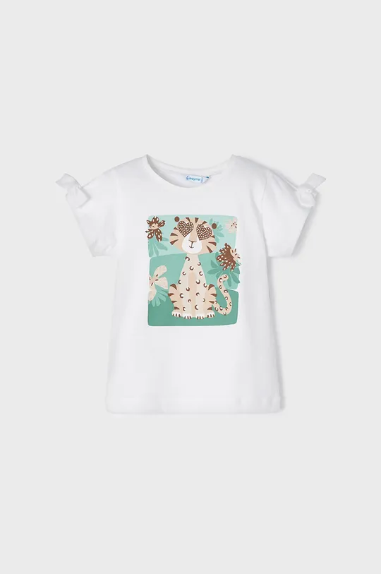 μπεζ Mayoral - Παιδικό βαμβακερό μπλουζάκι Για κορίτσια