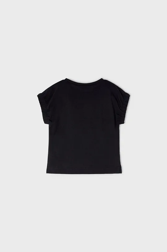 Mayoral T-shirt bawełniany dziecięcy czarny