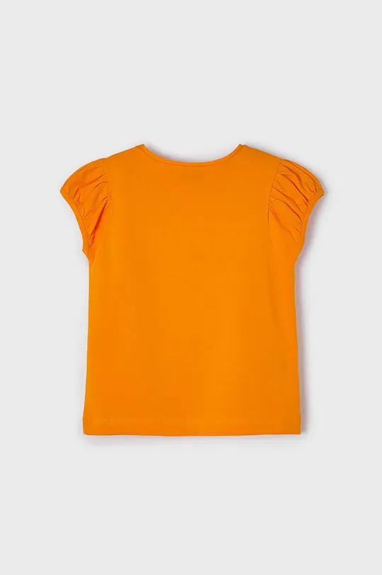 Mayoral T-shirt bawełniany dziecięcy pomarańczowy