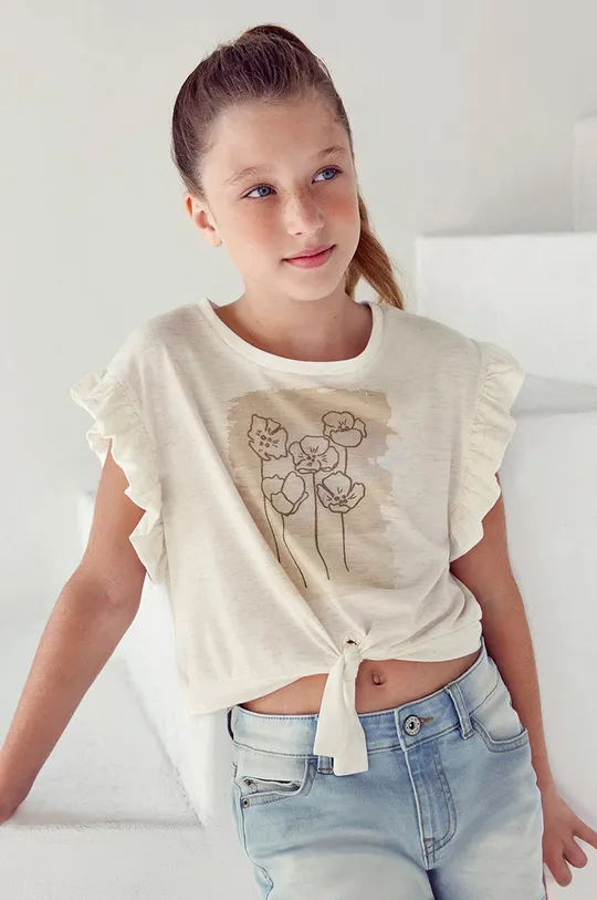 λευκό Mayoral - Παιδικό μπλουζάκι Για κορίτσια