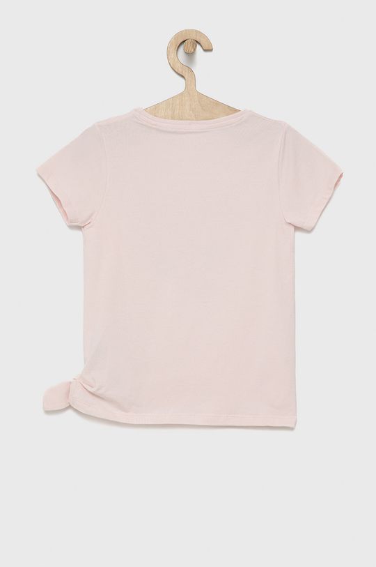 Guess t-shirt dziecięcy pastelowy różowy