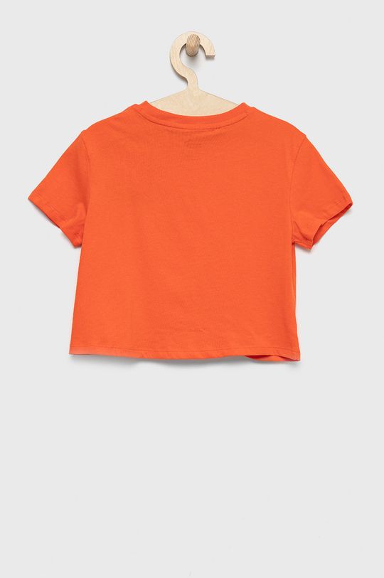 Puma t-shirt bawełniany dziecięcy 846949 miedziany