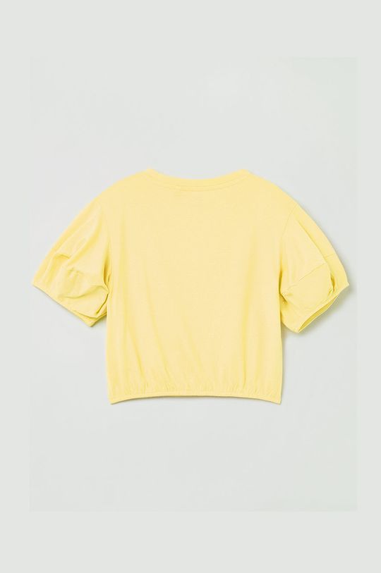 Dětské bavlněné tričko OVS žlutá