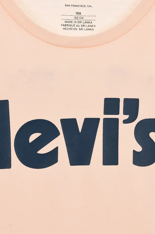 Detské bavlnené tričko Levi's  100% Bavlna