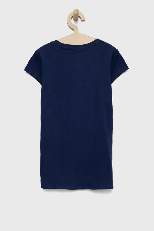 Παιδικό βαμβακερό μπλουζάκι Levi's σκούρο μπλε