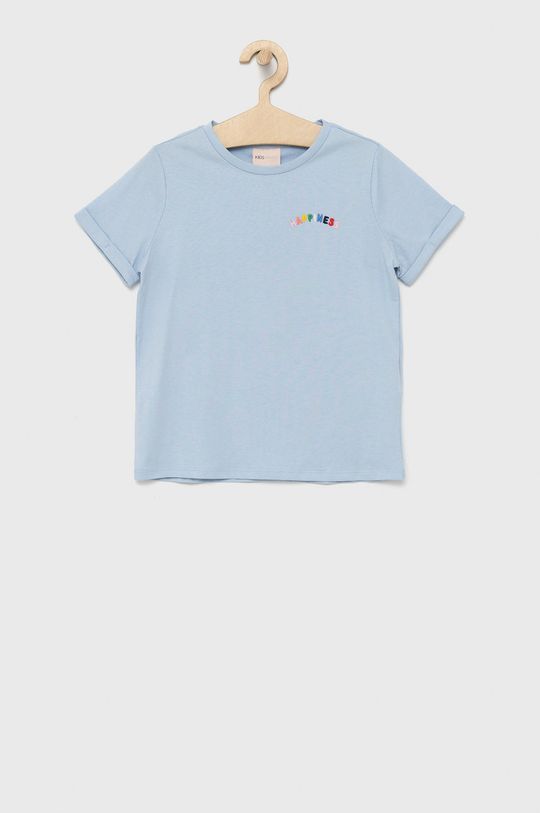 jasny niebieski Kids Only t-shirt bawełniany dziecięcy Dziewczęcy
