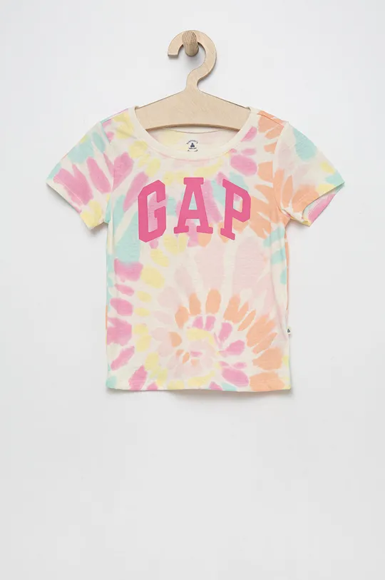 multicolor GAP t-shirt bawełniany dziecięcy Dziewczęcy