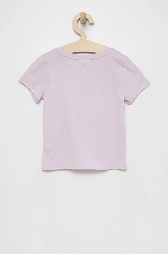 GAP t-shirt bawełniany dziecięcy fioletowy