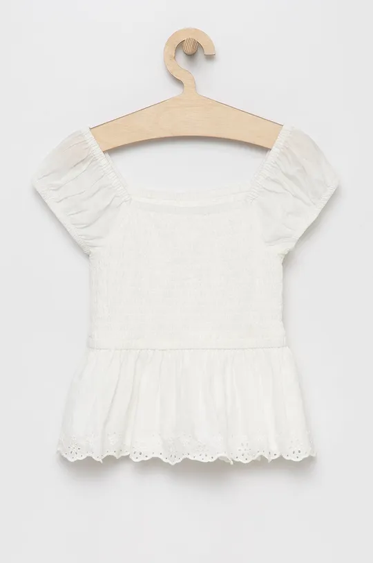 Παιδική βαμβακερή μπλούζα GAP λευκό