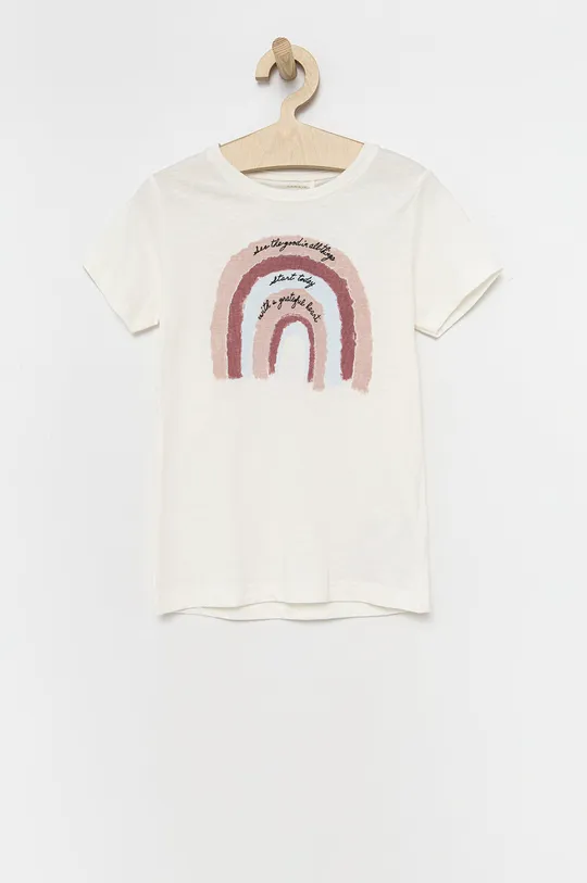 μπεζ Name it - Παιδικό βαμβακερό μπλουζάκι Για κορίτσια