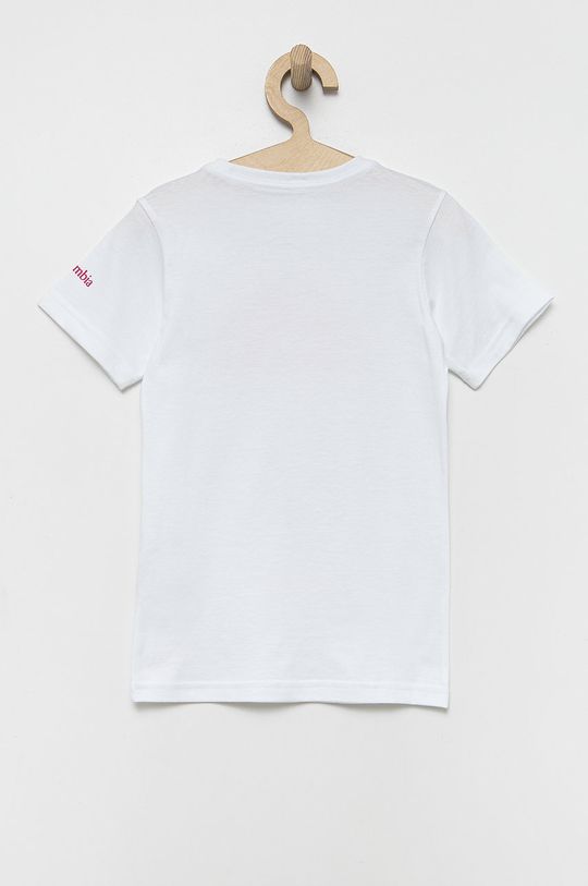 Columbia t-shirt bawełniany dziecięcy biały