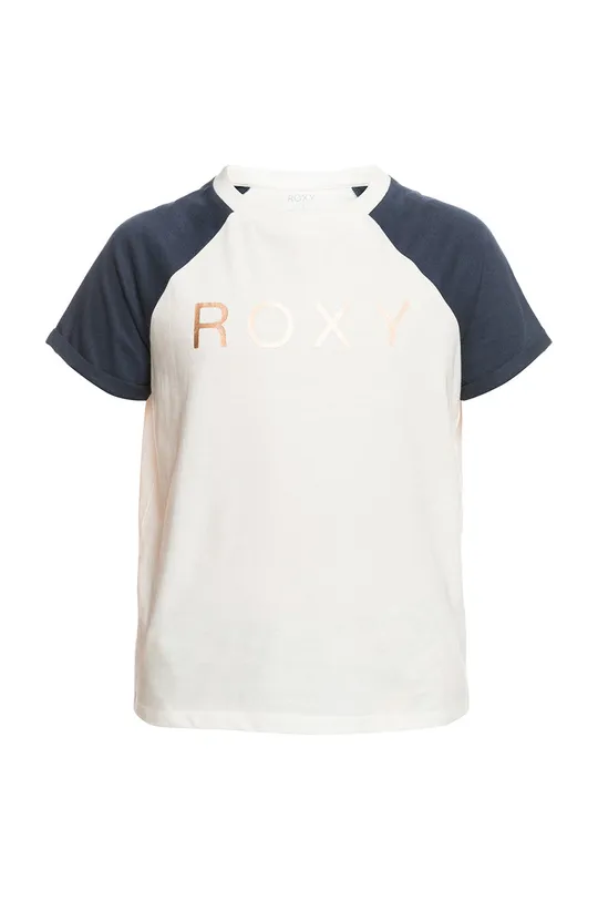 biały Roxy t-shirt bawełniany dziecięcy Dziewczęcy