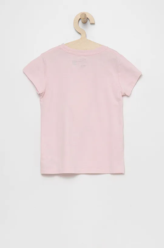 Παιδικό βαμβακερό μπλουζάκι Polo Ralph Lauren ροζ