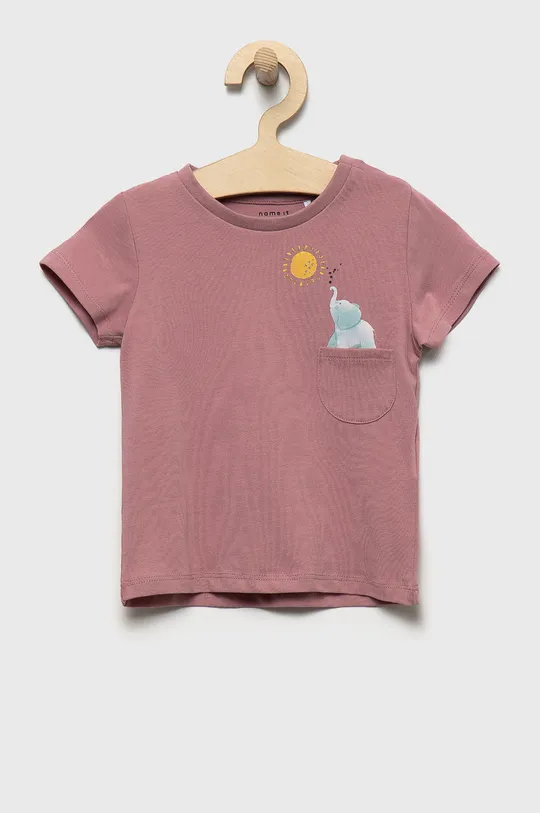 różowy Name it t-shirt dziecięcy Dziewczęcy