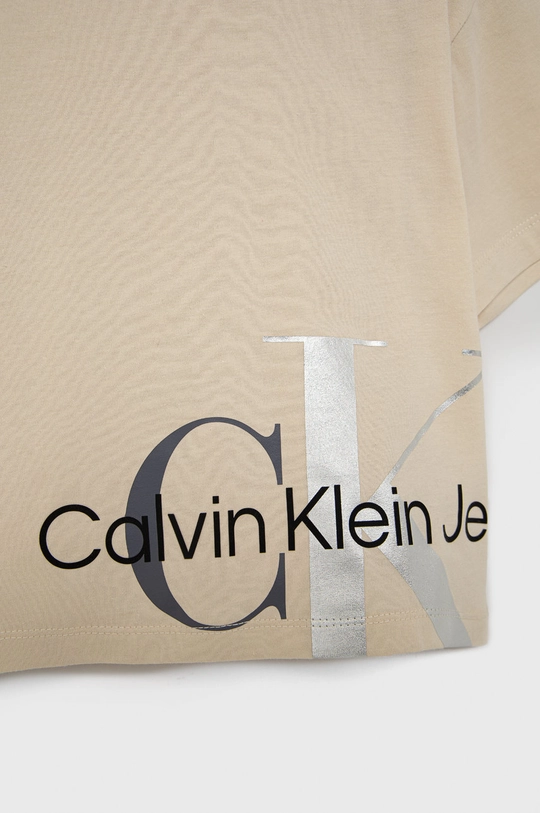 Детская хлопковая футболка Calvin Klein Jeans  100% Хлопок