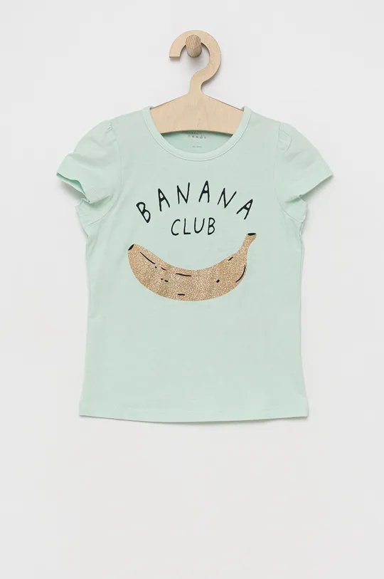 πράσινο Παιδικό βαμβακερό μπλουζάκι Name it Για κορίτσια