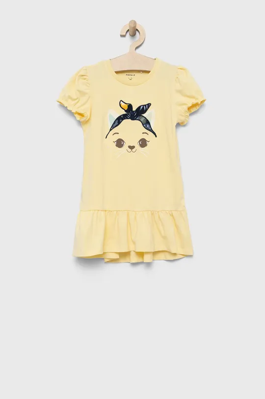 κίτρινο Παιδικό φόρεμα Name it Για κορίτσια