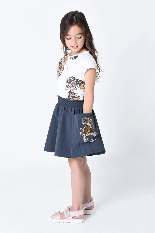 biały Kenzo Kids t-shirt bawełniany dziecięcy Dziewczęcy