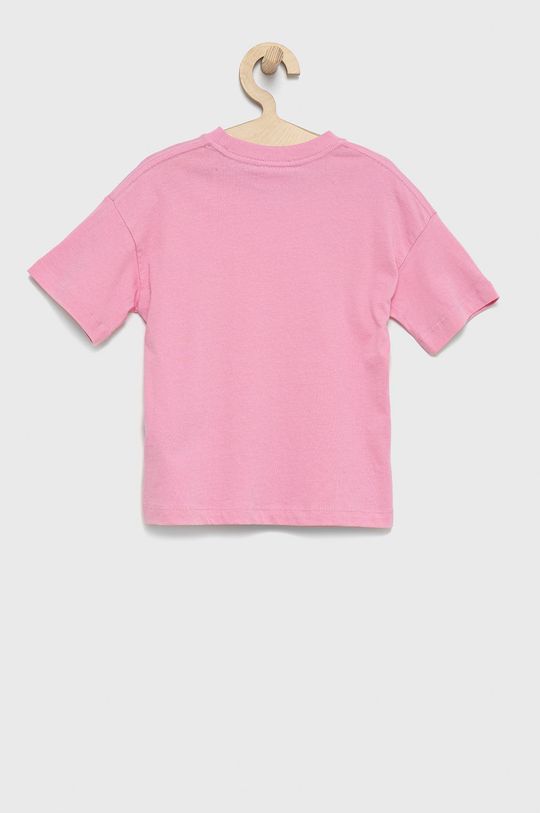 Diadora t-shirt bawełniany dziecięcy różowy