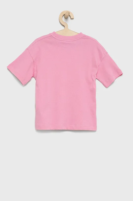 Дитяча бавовняна футболка Diadora рожевий