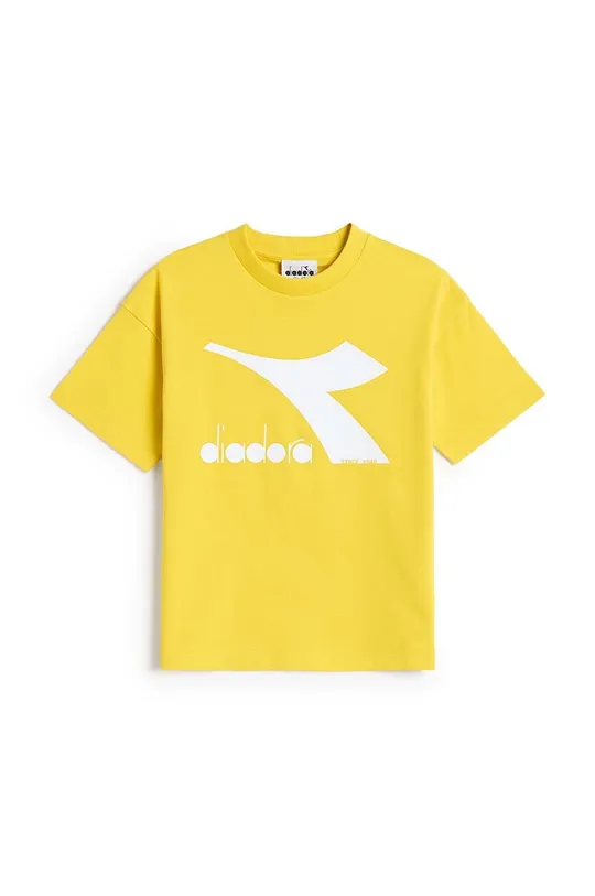 κίτρινο Παιδικό βαμβακερό μπλουζάκι Diadora Για κορίτσια