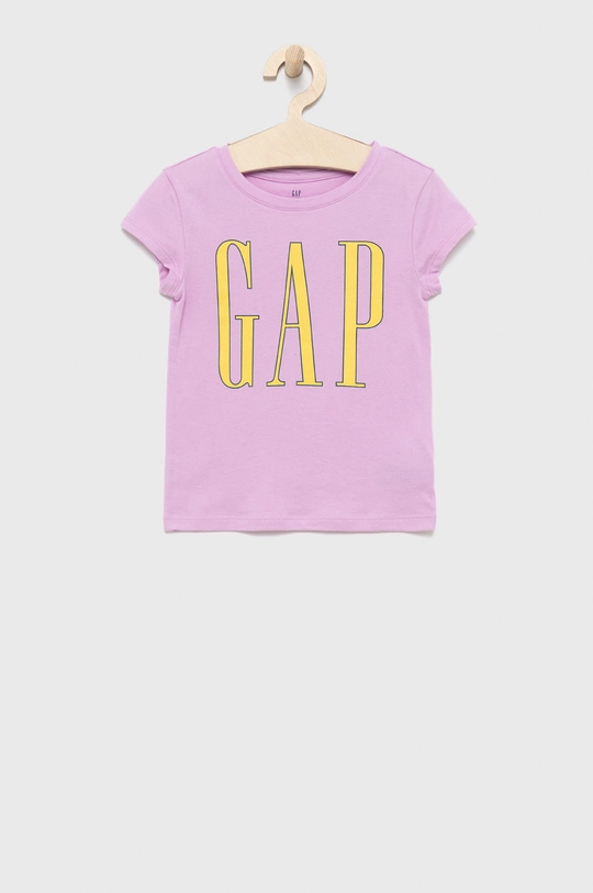 GAP t-shirt bawełniany dziecięcy beżowy