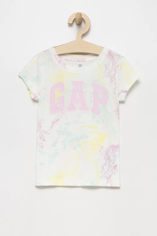 πολύχρωμο Παιδικό βαμβακερό μπλουζάκι GAP Για κορίτσια