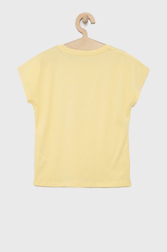 Pepe Jeans t-shirt bawełniany dziecięcy jasny żółty