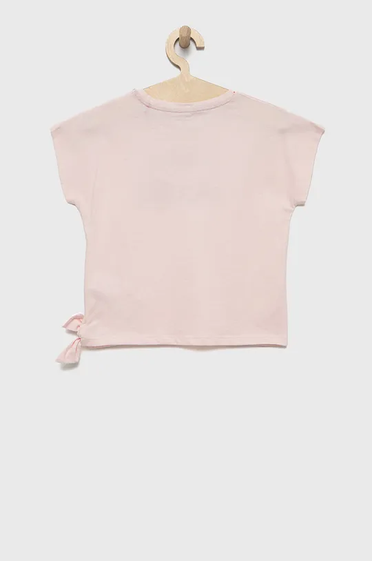 Дитяча бавовняна футболка Pepe Jeans рожевий