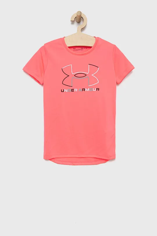 różowy Under Armour t-shirt dziecięcy 1366080 Dziewczęcy