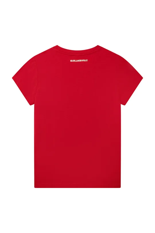 Παιδικό μπλουζάκι Karl Lagerfeld κόκκινο