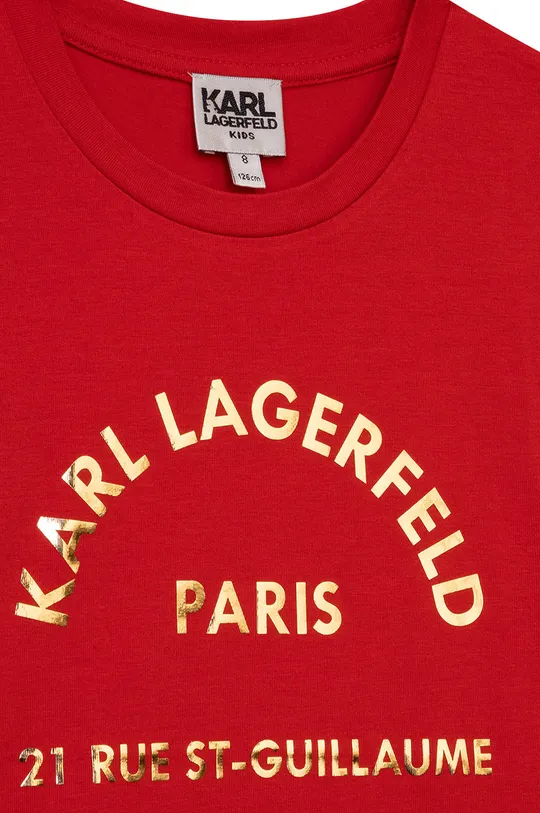 Παιδικό μπλουζάκι Karl Lagerfeld  47% Βαμβάκι, 46% Modal, 7% Σπαντέξ