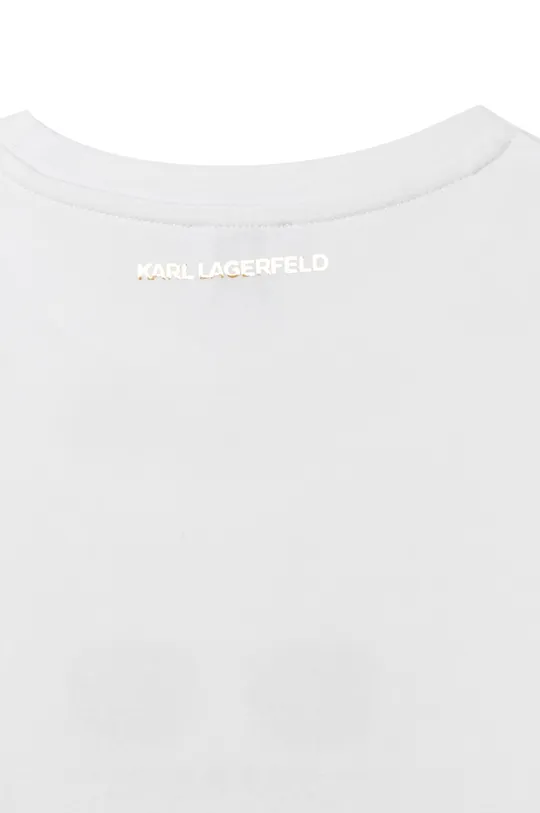 biały Karl Lagerfeld t-shirt dziecięcy Z15358.114.150