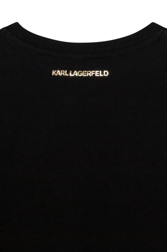 crna Dječja majica kratkih rukava Karl Lagerfeld