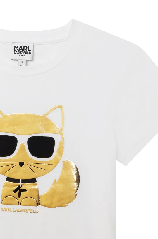 Karl Lagerfeld t-shirt dziecięcy Z15358.156.162 47 % Bawełna, 7 % Elastan, 46 % Modal