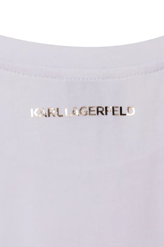 biały Karl Lagerfeld t-shirt dziecięcy Z15359.114.150