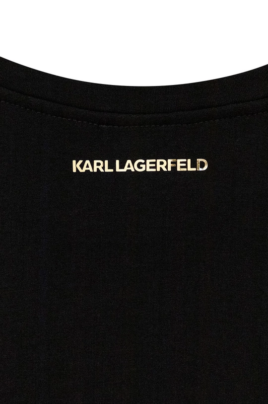 czarny Karl Lagerfeld t-shirt dziecięcy Z15359.114.150