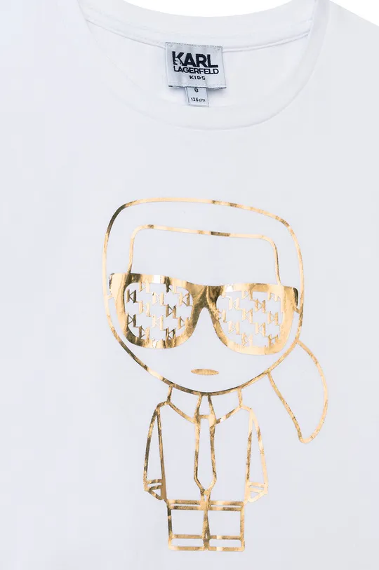 Karl Lagerfeld t-shirt dziecięcy Z15359.156.162 47 % Bawełna, 7 % Elastan, 46 % Modal