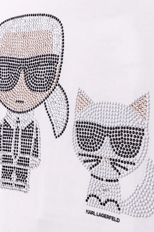 Dječja majica kratkih rukava Karl Lagerfeld  47% Pamuk, 7% Elastan, 46% Modal