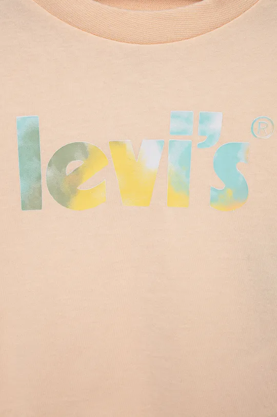 Дитяча бавовняна футболка Levi's  100% Бавовна