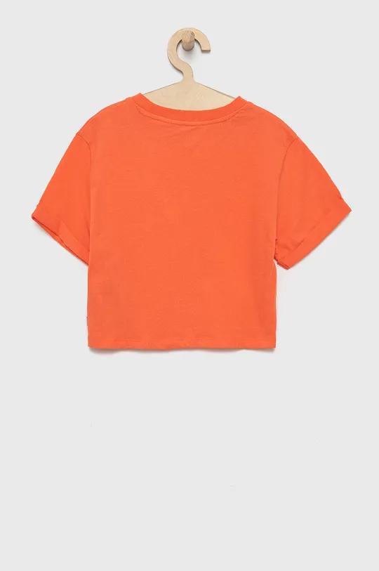 Dječja pamučna majica kratkih rukava Levi's narančasta