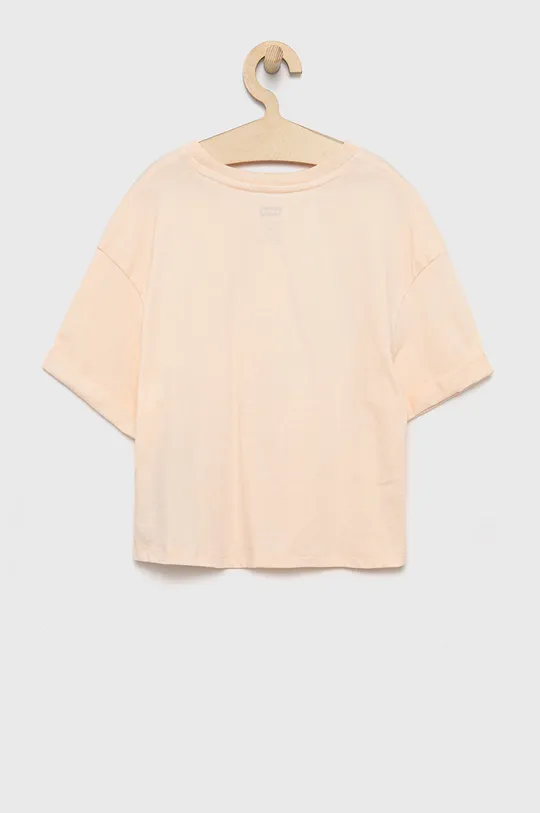 Παιδικό βαμβακερό μπλουζάκι Levi's ροζ