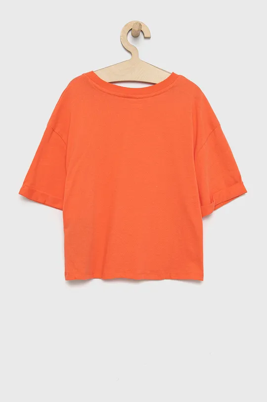 Дитяча бавовняна футболка Levi's помаранчевий