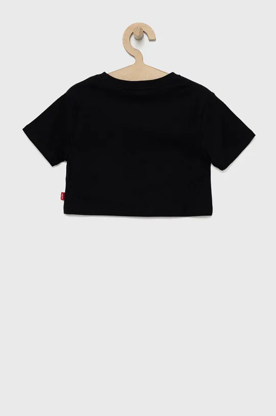 Дитяча бавовняна футболка Levi's чорний