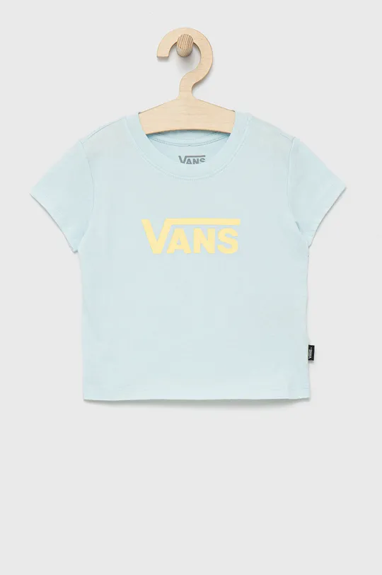 μπλε Παιδικό βαμβακερό μπλουζάκι Vans Για κορίτσια