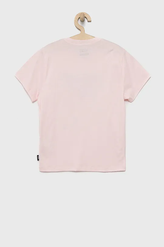 Дитяча бавовняна футболка Vans рожевий