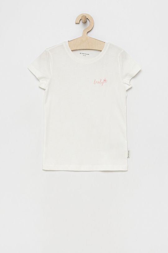 alb Tom Tailor tricou de bumbac pentru copii De fete