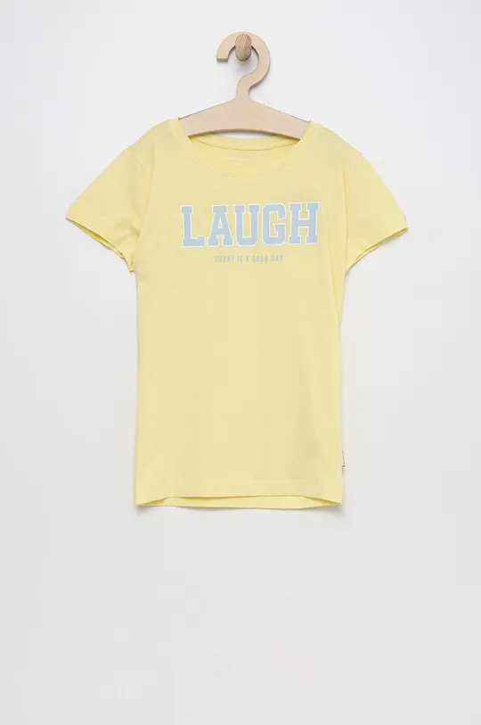 żółty Tom Tailor t-shirt dziecięcy Dziewczęcy