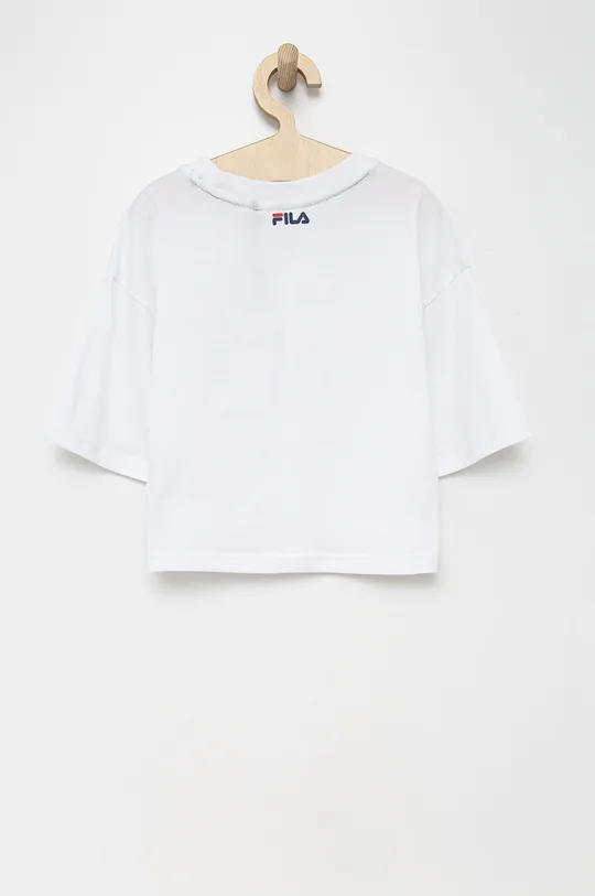 Fila t-shirt bawełniany dziecięcy biały